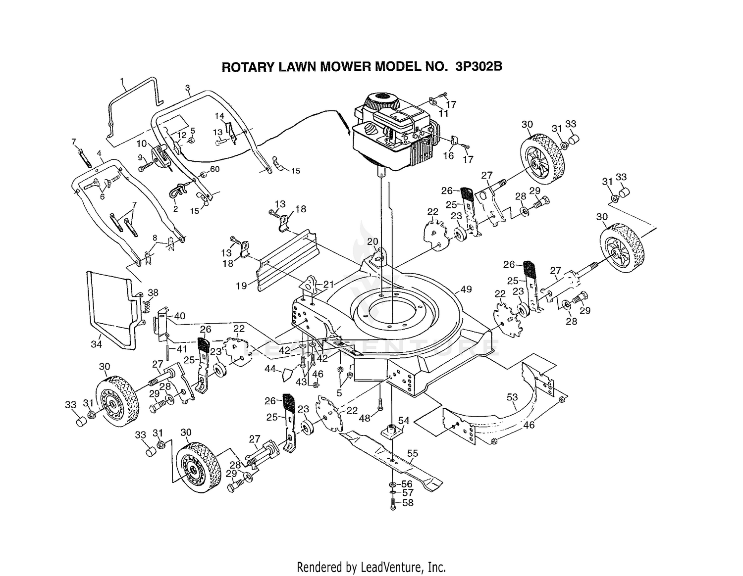 ROTARY LAWN MOWER