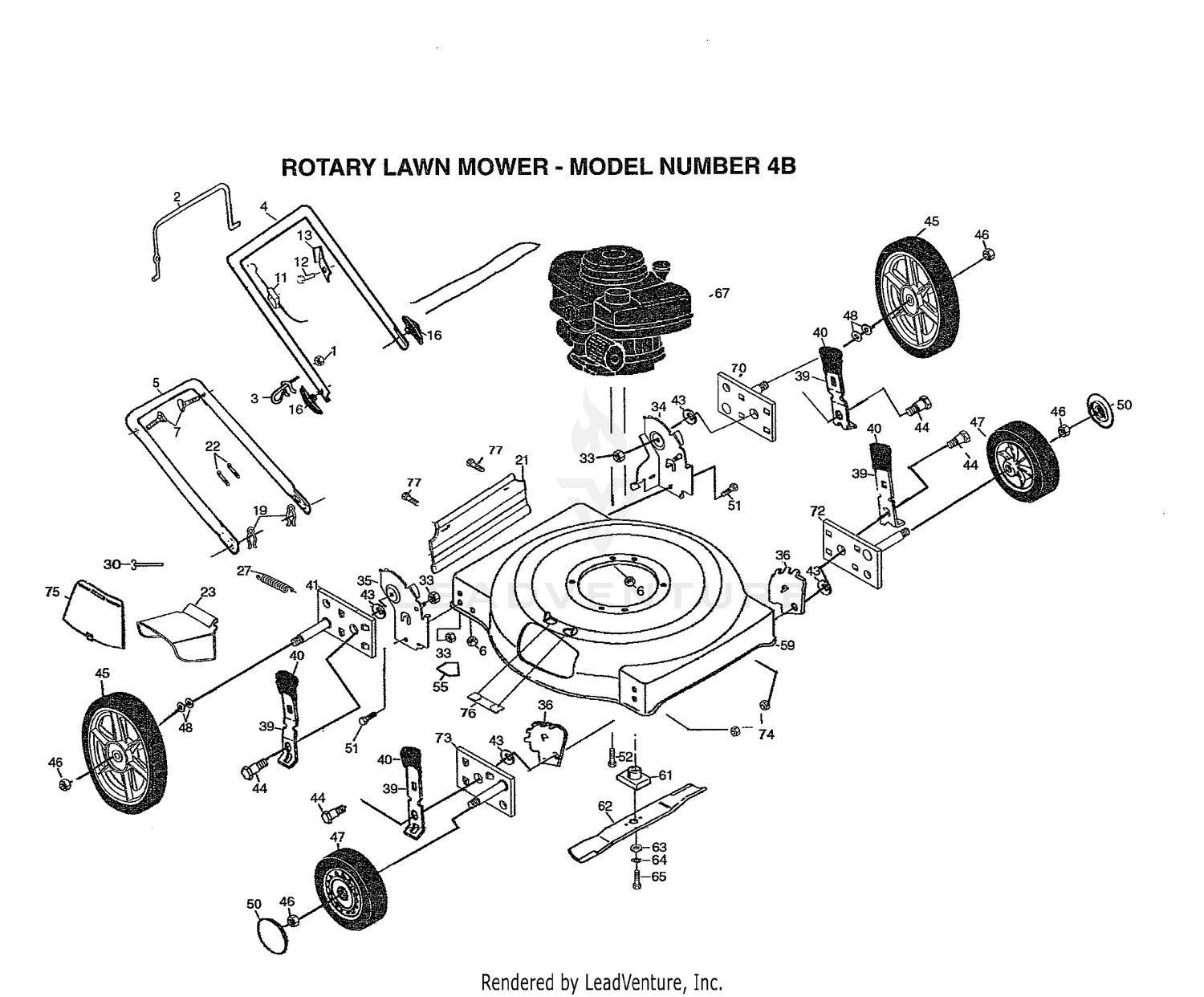 ROTARY LAWN MOWER