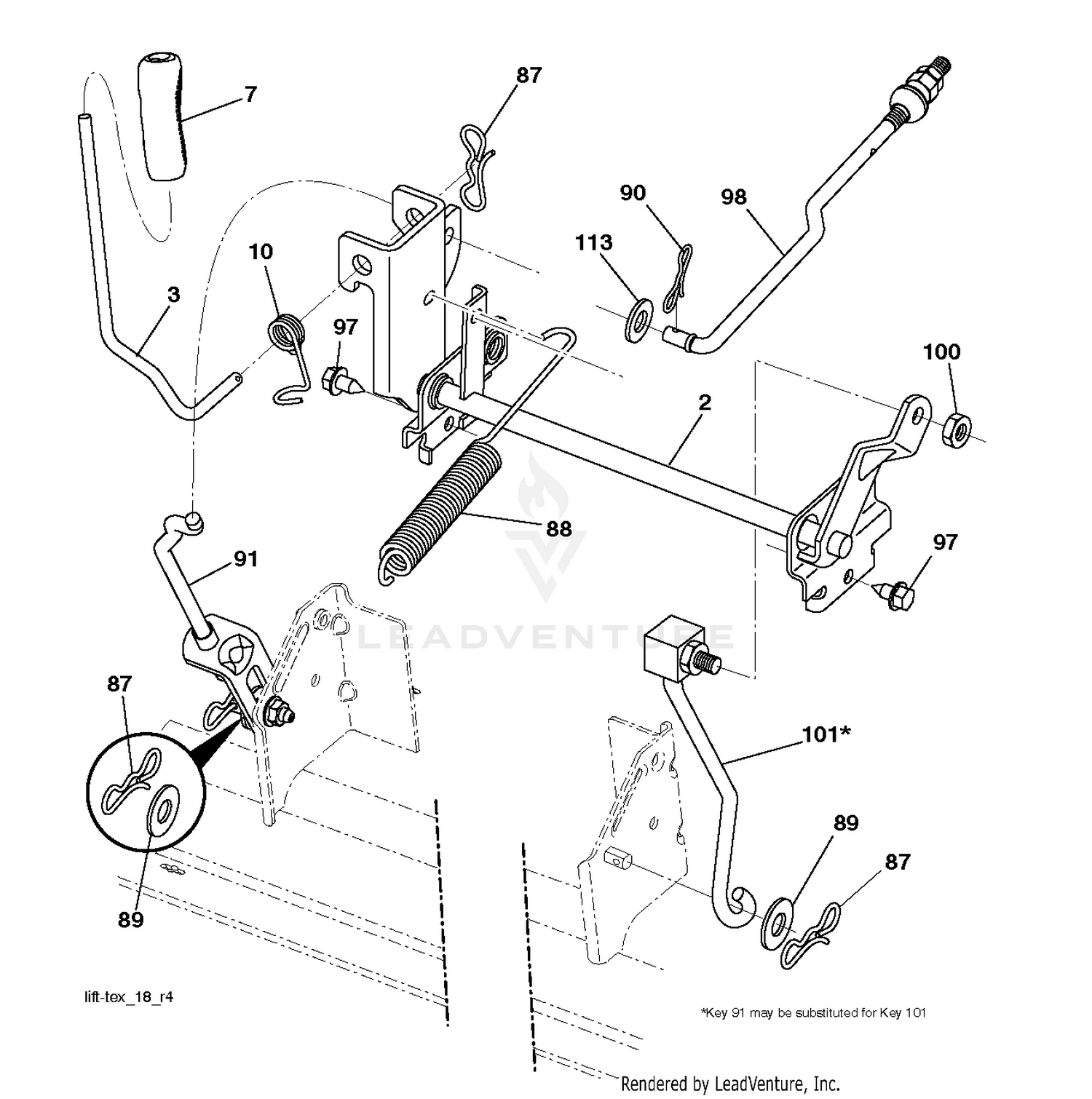 MOWER LIFT / DECK LIFT