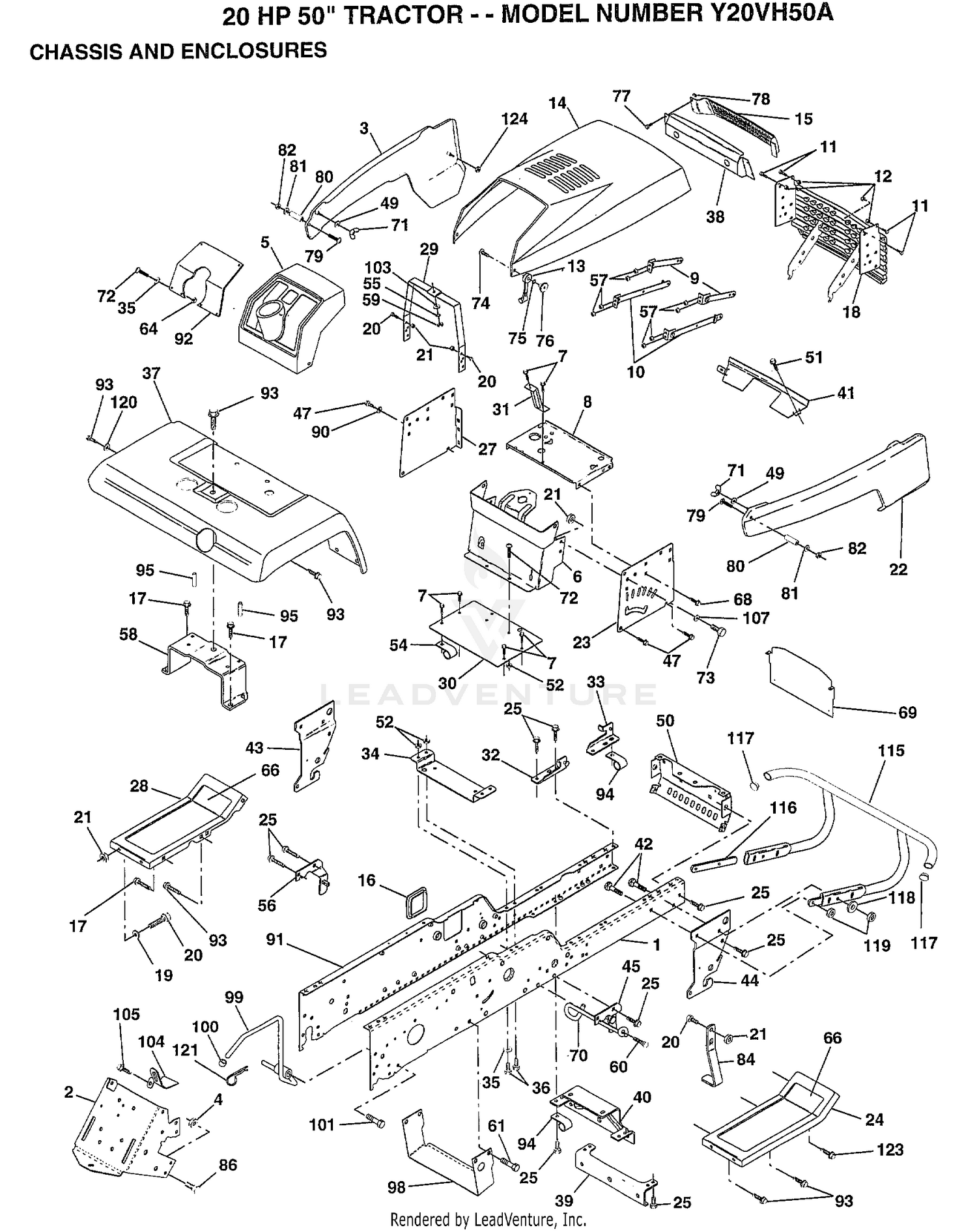 20 HP 50" CHASSIS AND ENCLOSURES