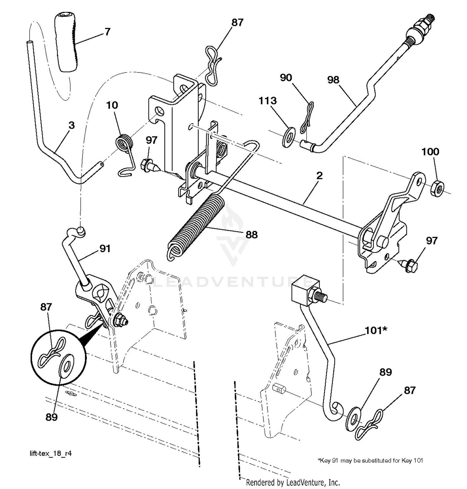 MOWER LIFT / DECK LIFT