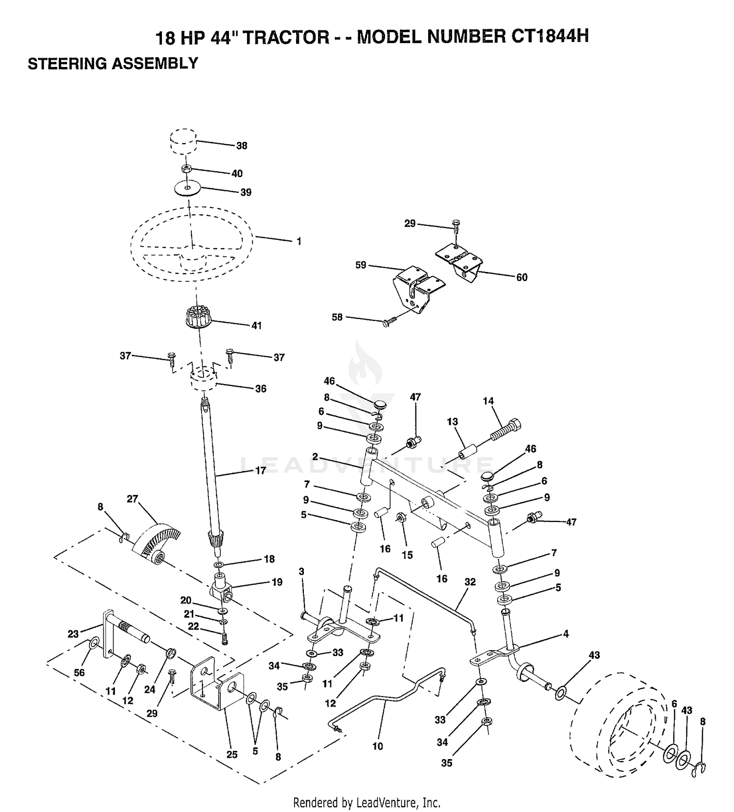 STEERING/18 HP 44"
