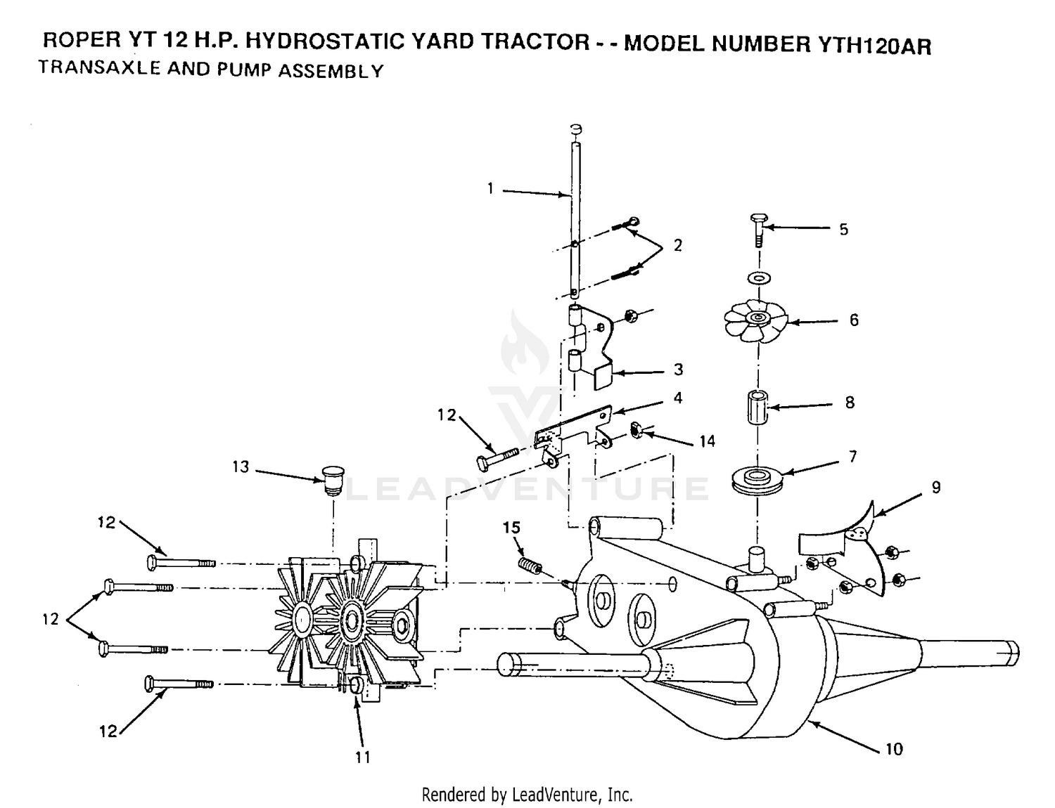 TRANSAXLE AND PUMP ASSY