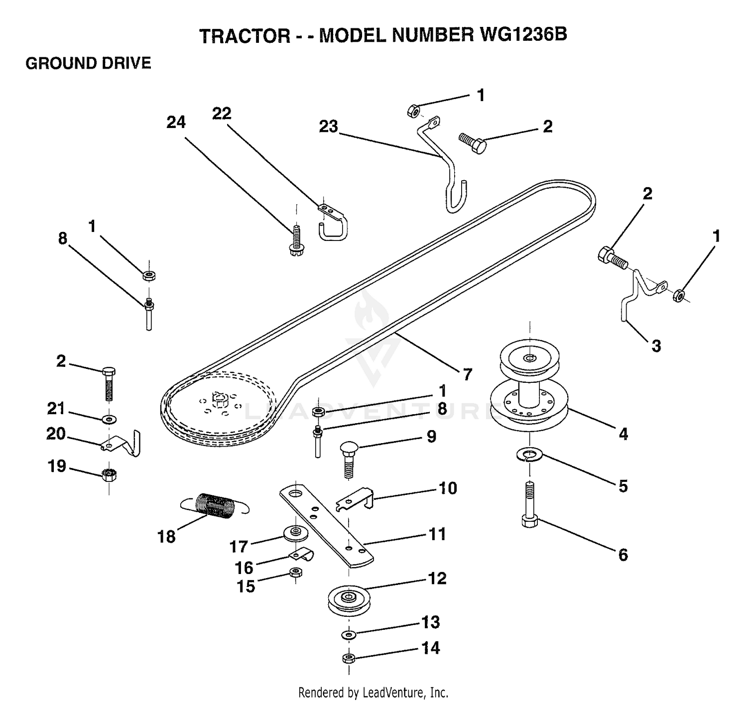 TRACTOR-GROUND DRIVE