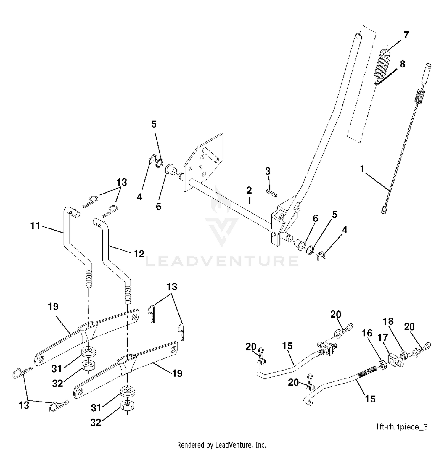 MOWER LIFT / DECK LIFT