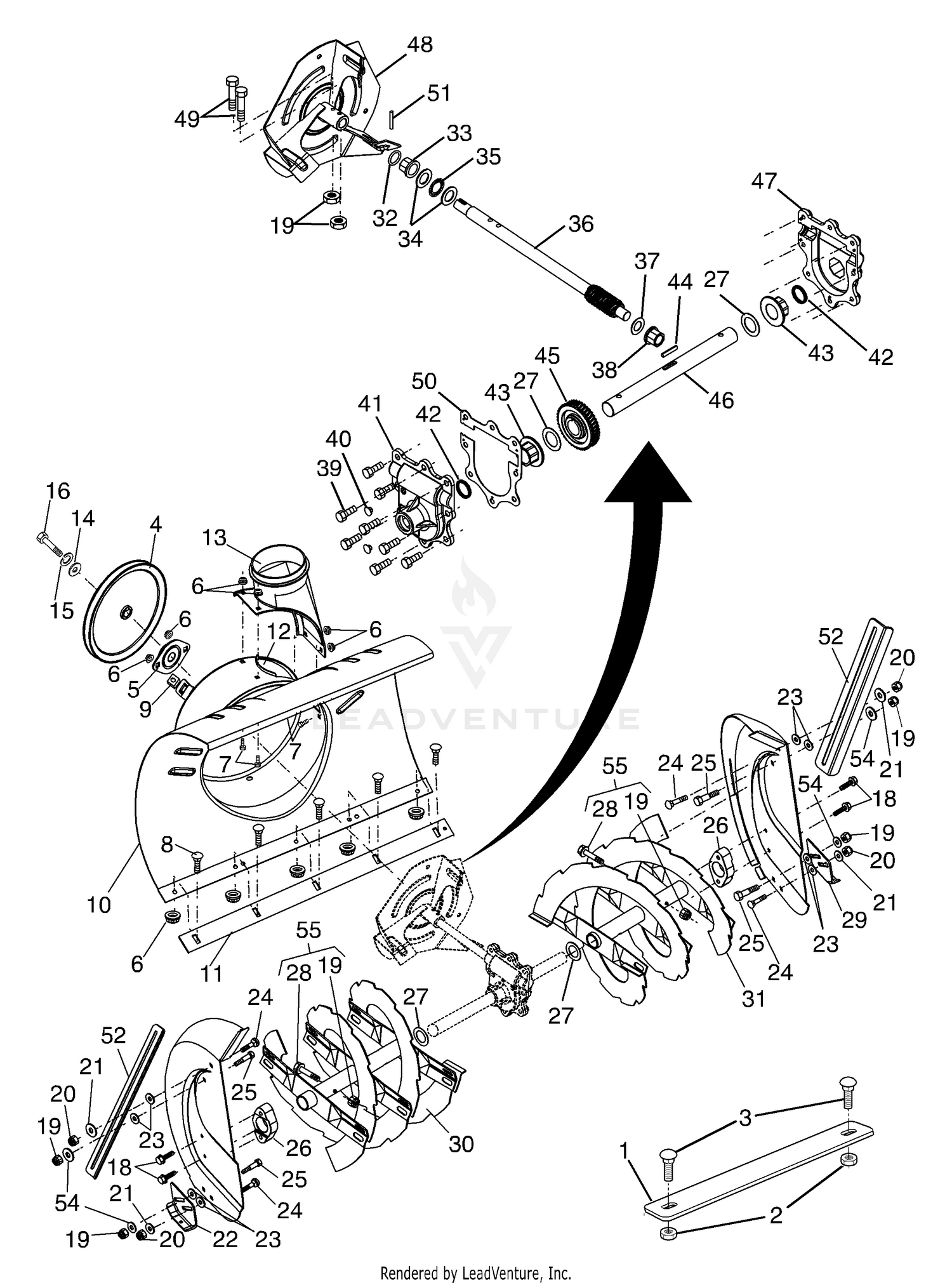 Auger Housing / Impeller Assembly
