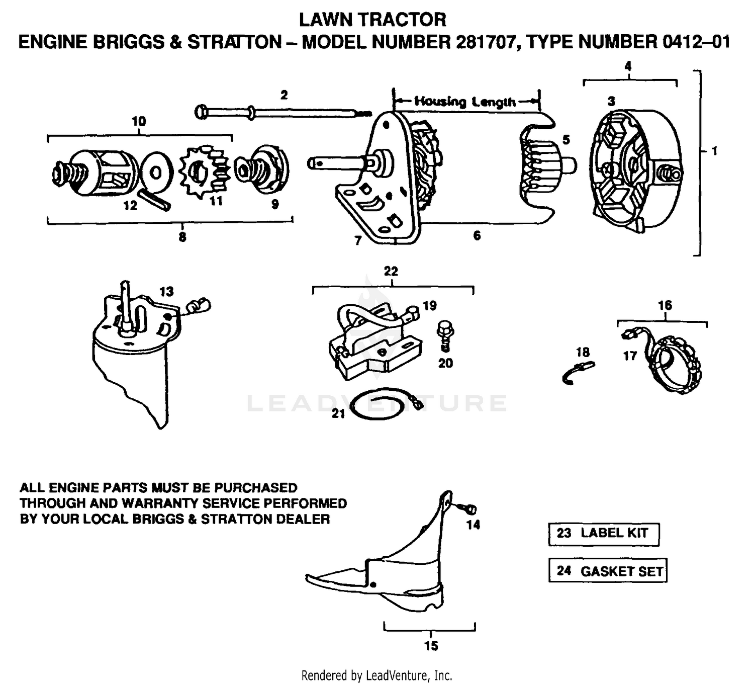ENGINE/BRIGGS AND STRATTON