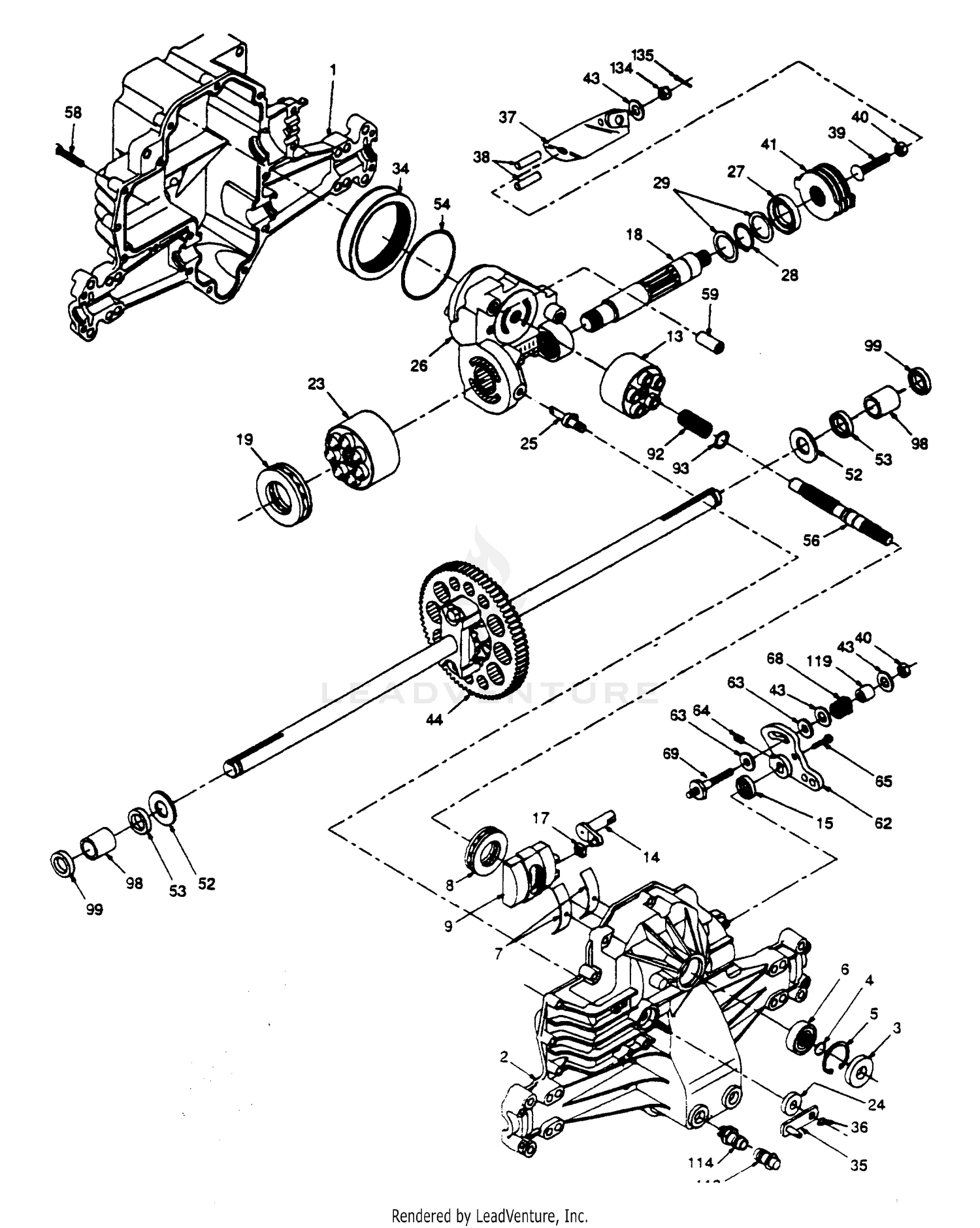 HYDRO-GEAR TRANSAXLE - MODEL NO. 310-0500