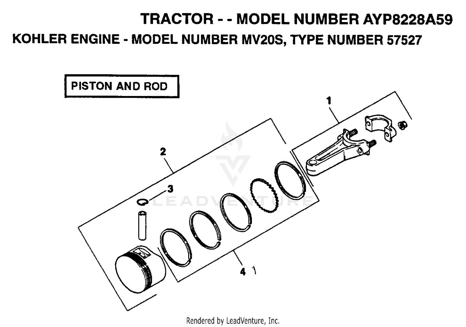 PISTON AND ROD