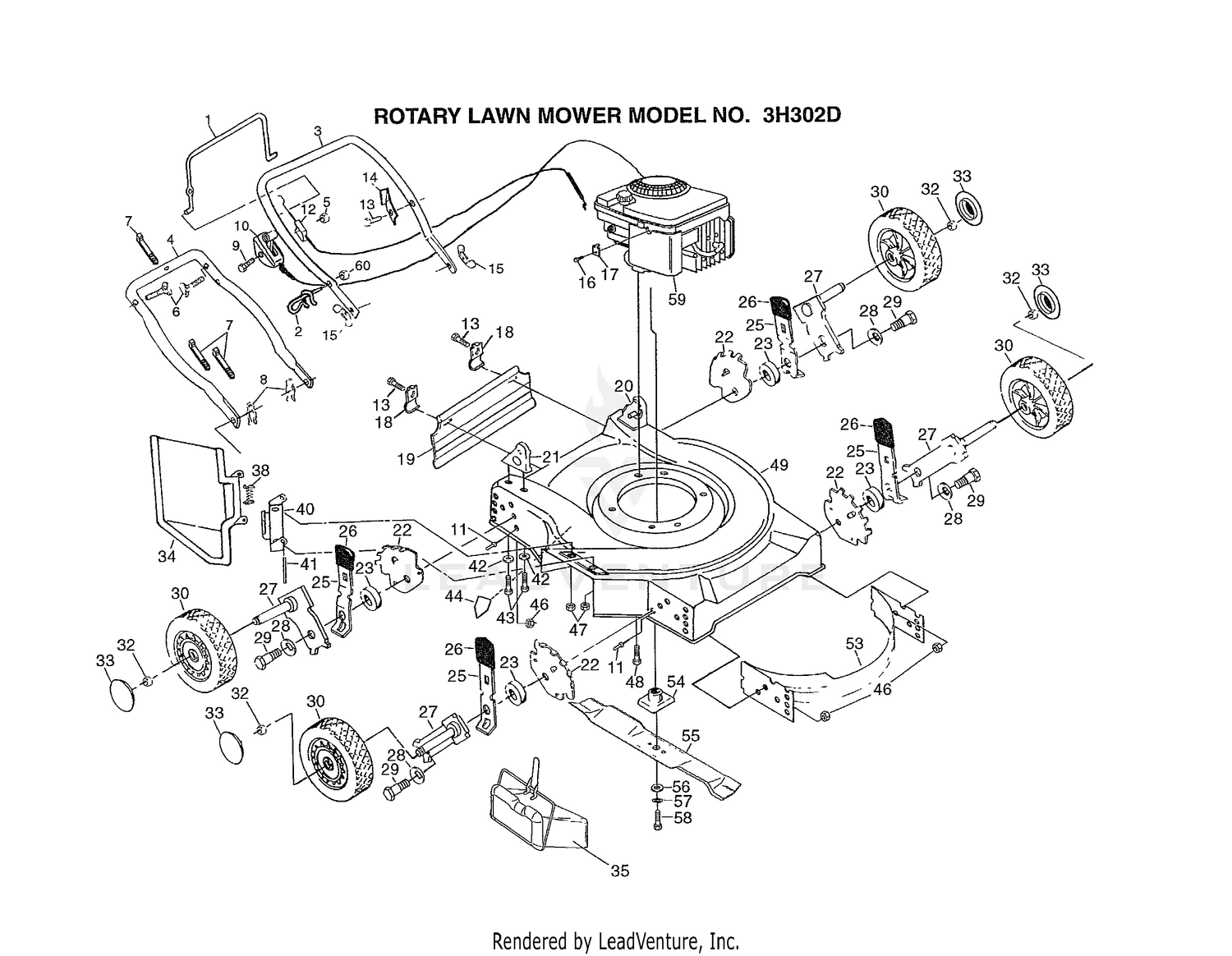ROTARY LAWN MOWER