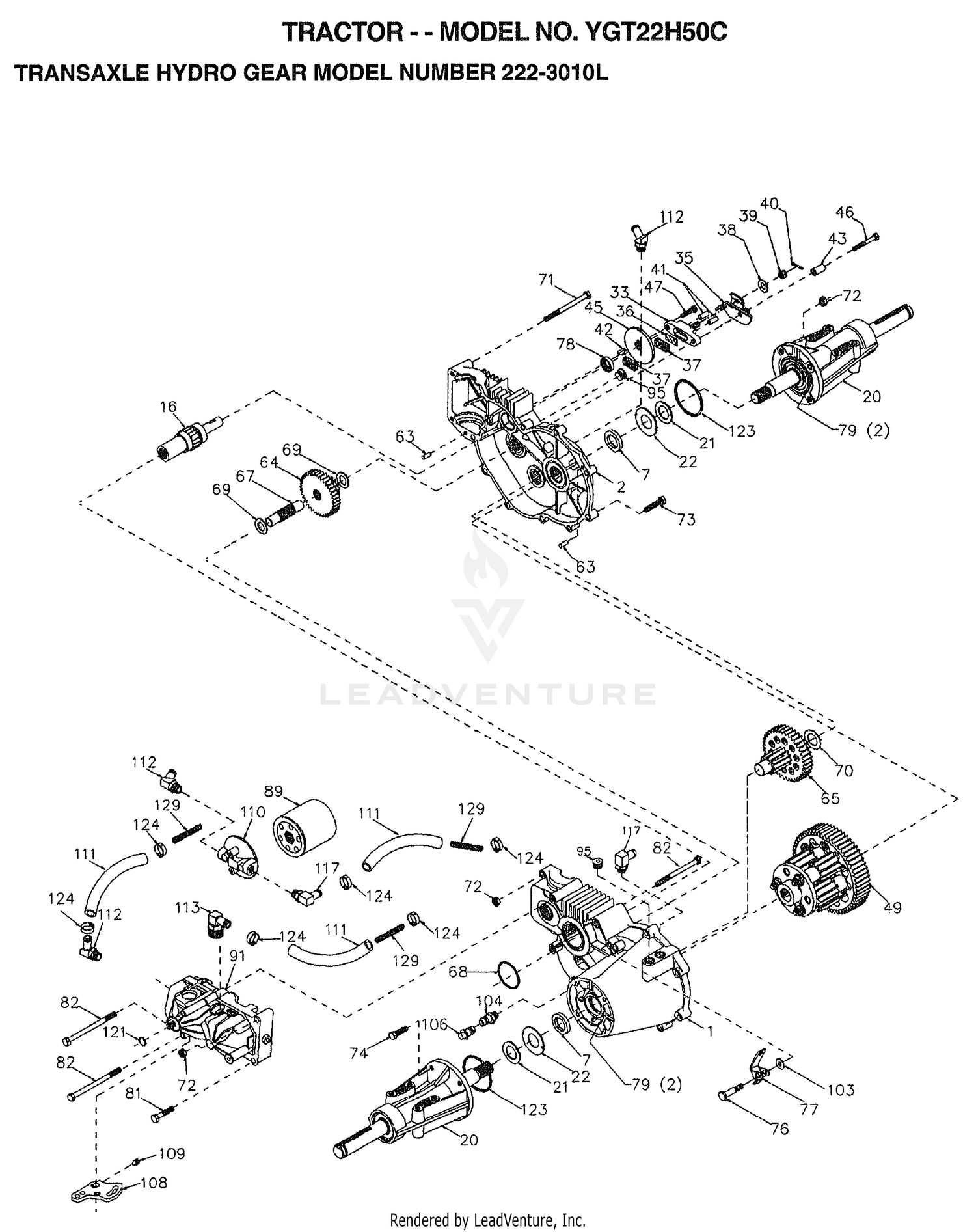 TRANSAXLE HYDRO GEAR
