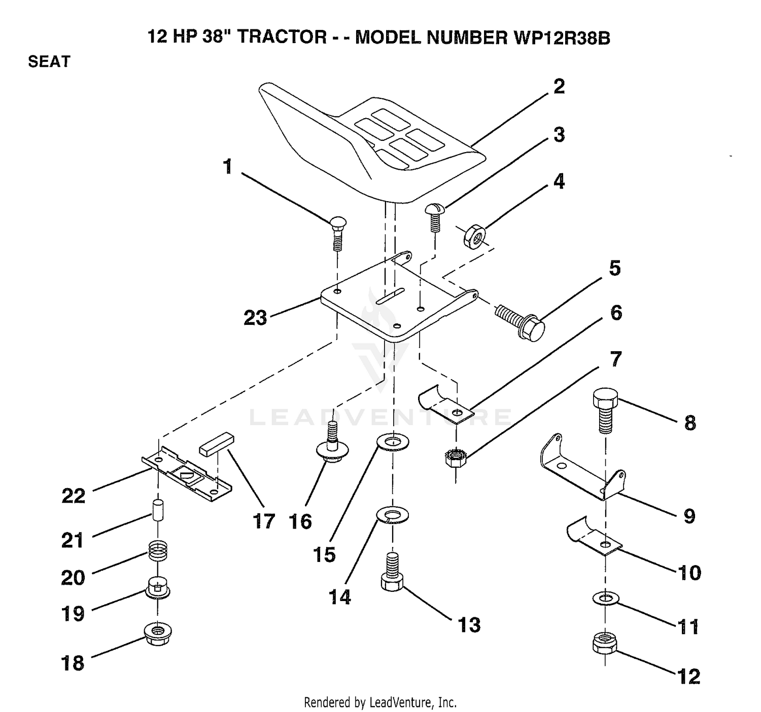 12 HP 38" SEAT
