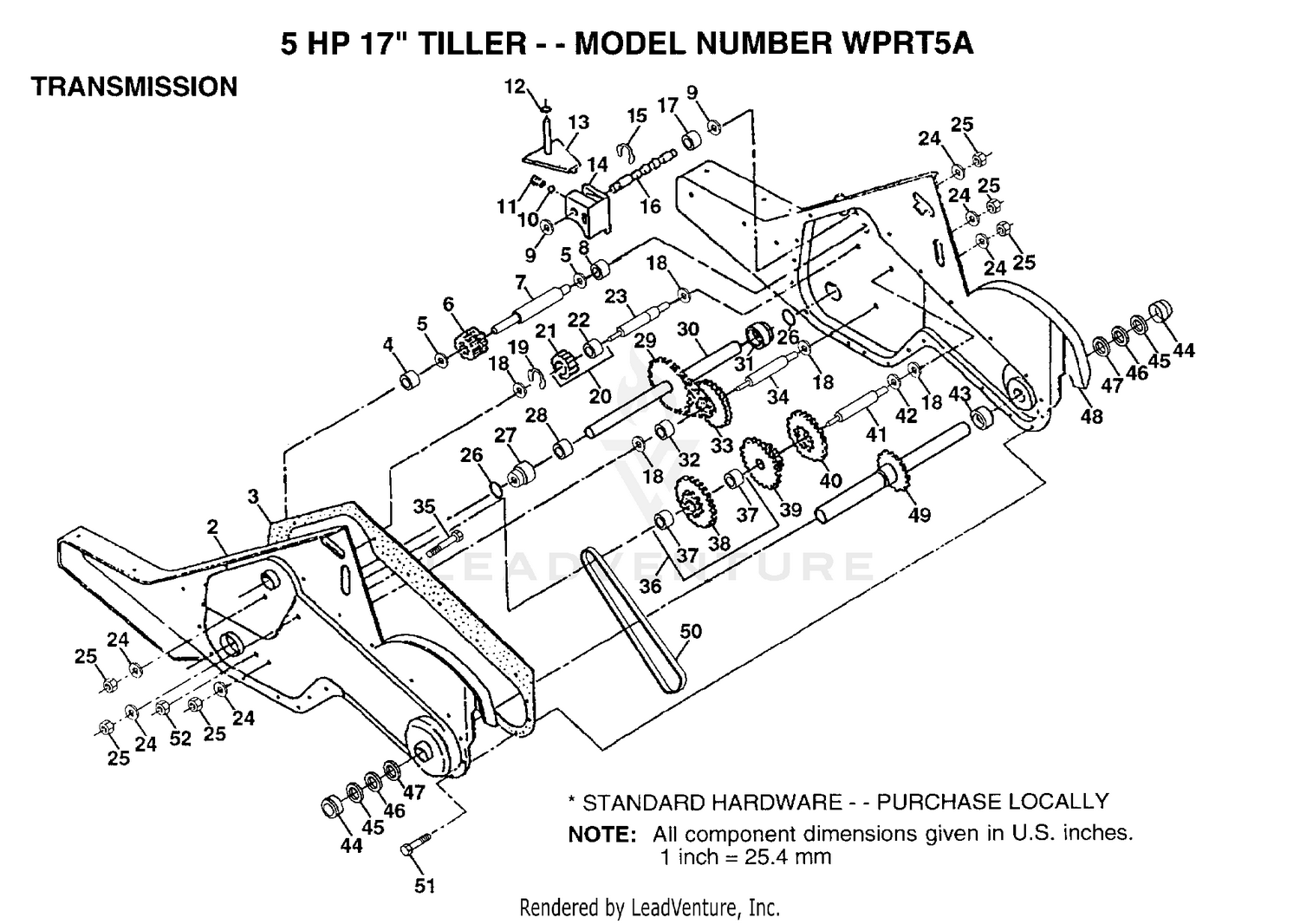 TRANSMISSION P/N BREAKOUT