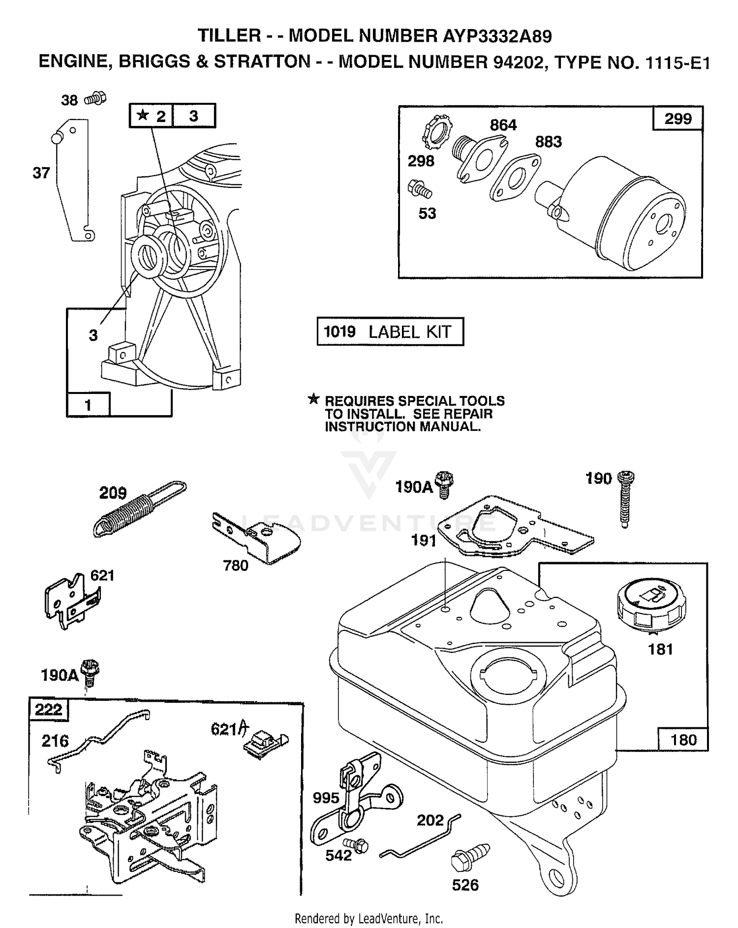 ENGINE/BRIGGS AND STRATTON