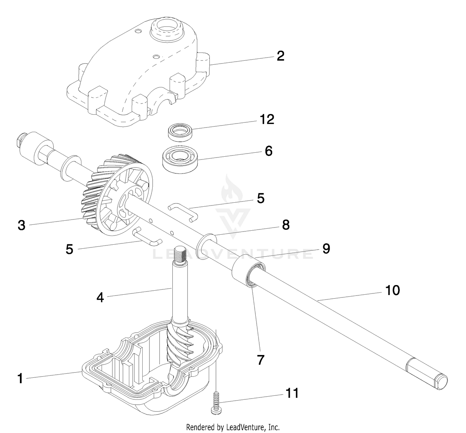 Gear Case Assembly (P/N 5321882-94)