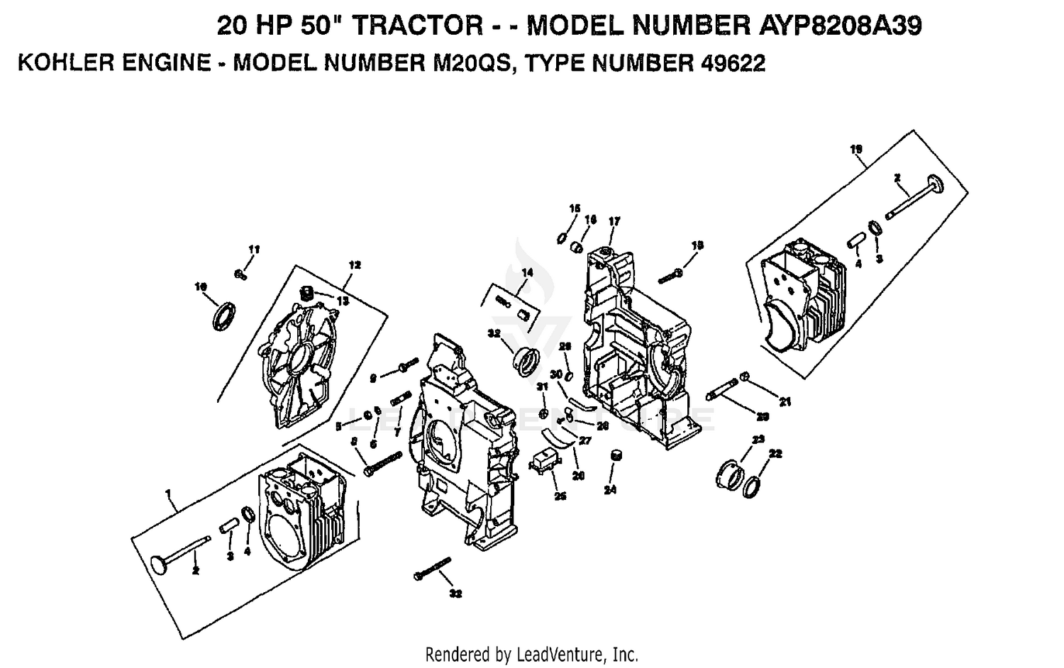 KOHLER ENGINE CRANKCASE