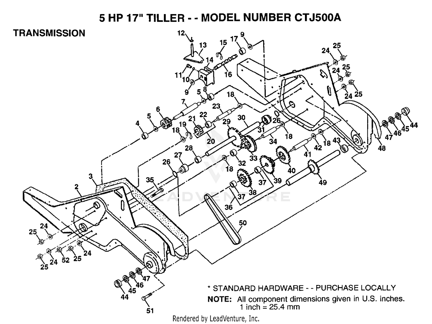 TRANSMISSION P/N BREAKOUT