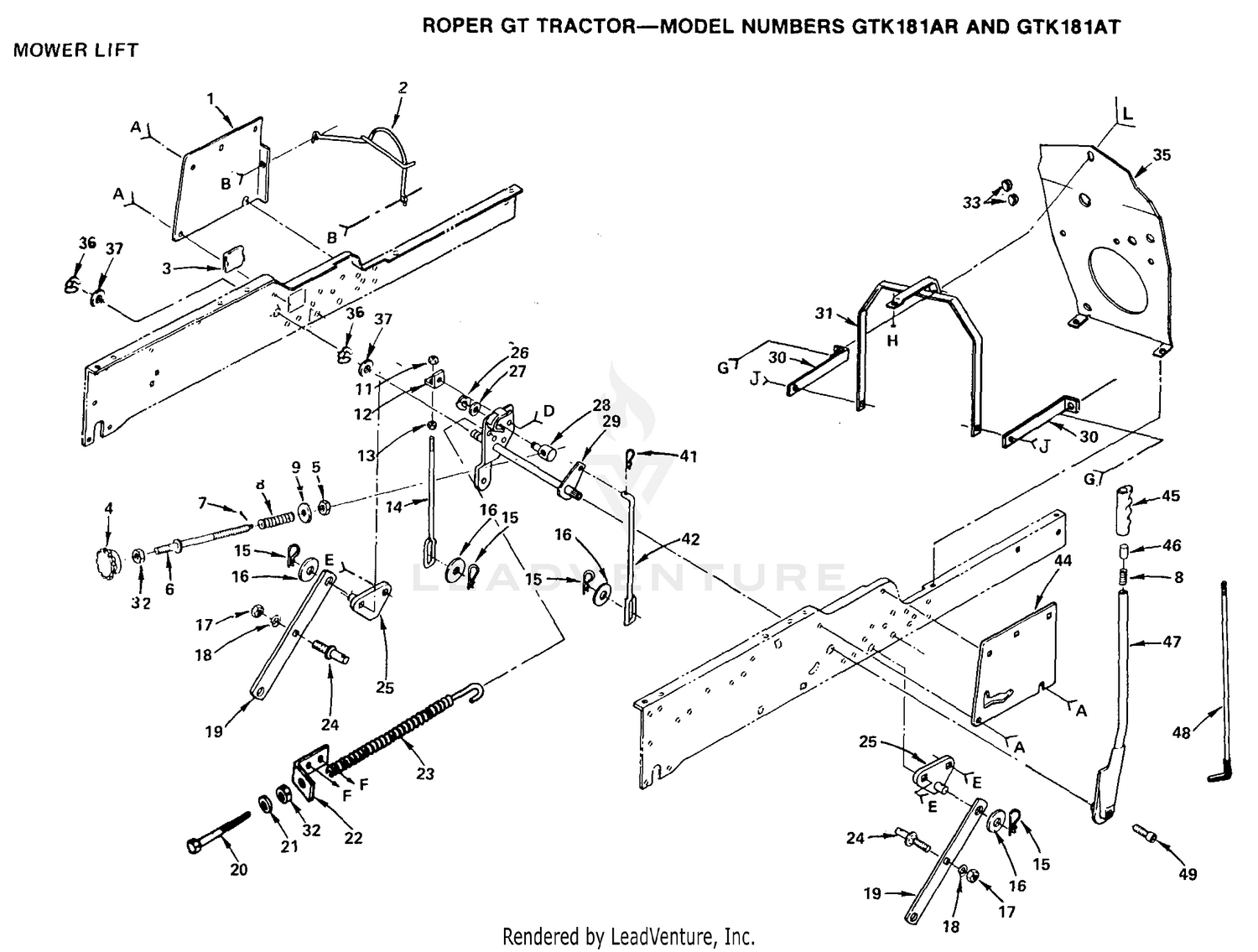 MOWER LIFT ASSY.