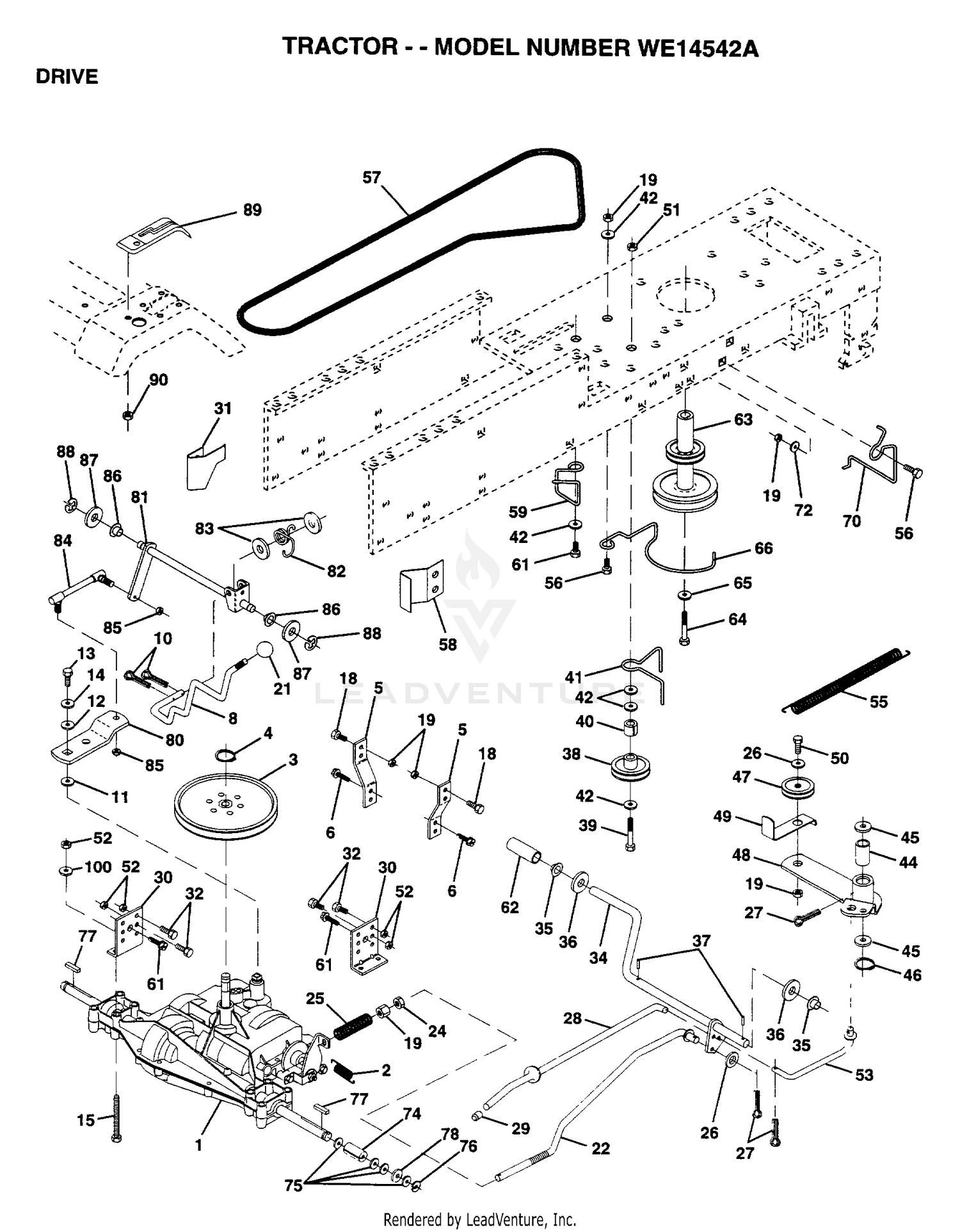 TRANSAXLE, 6 SPEED, DANA D4360-79