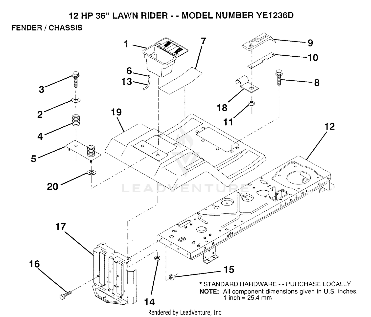 FENDER AND CHASSIS