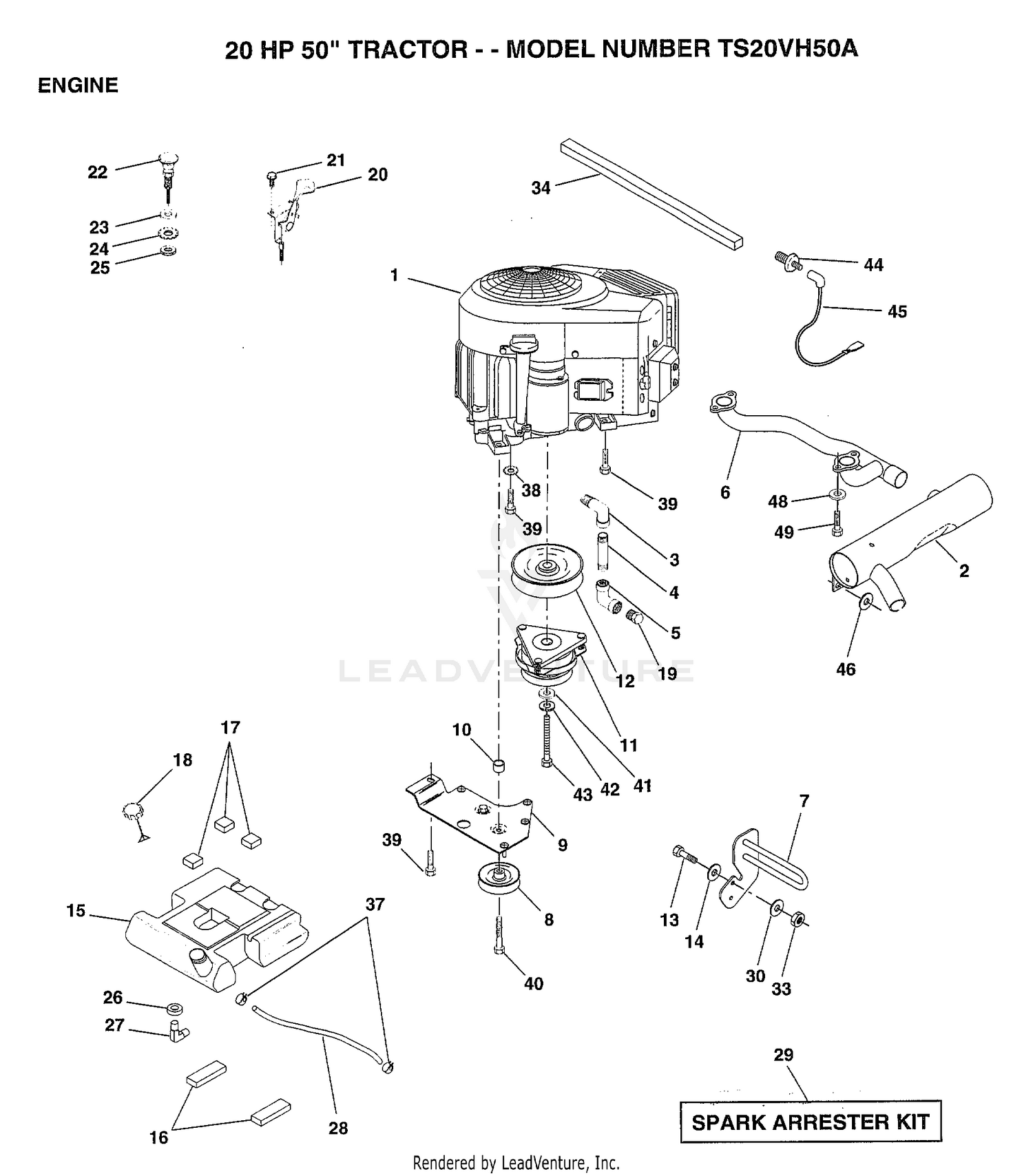 ENGINE/20 HP 50"