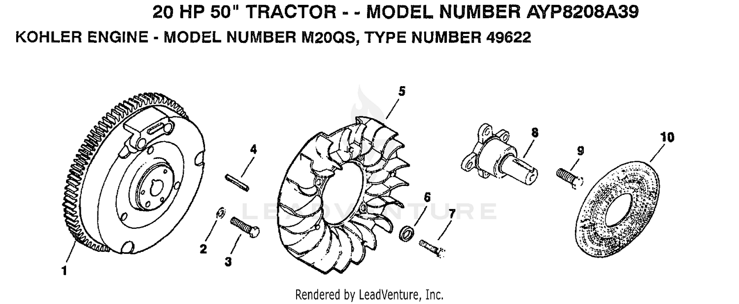 KOHLER ENGINE FLYWHEEL