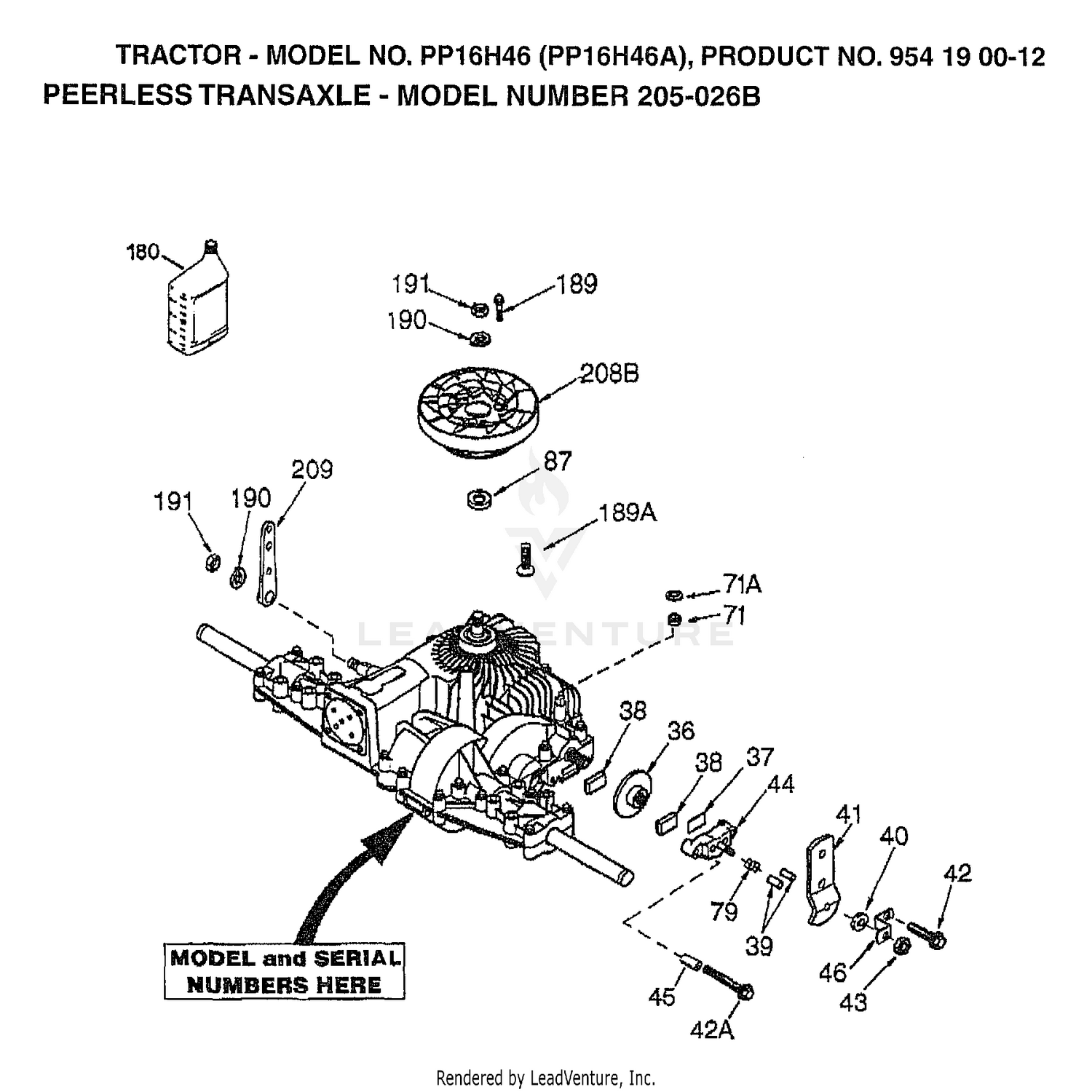 PEERLESS TRANSAXLE