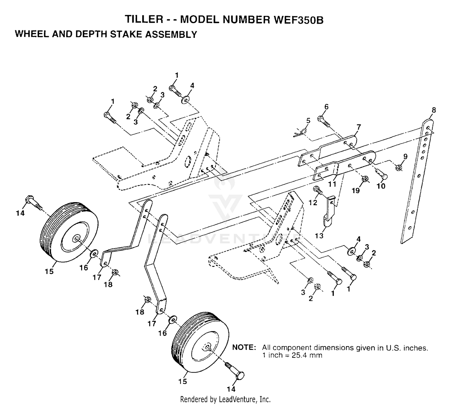 WHEEL AND DEPTH STAKE