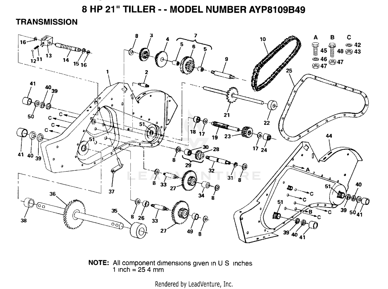 TRANSMISSION P/N BREAKOUT