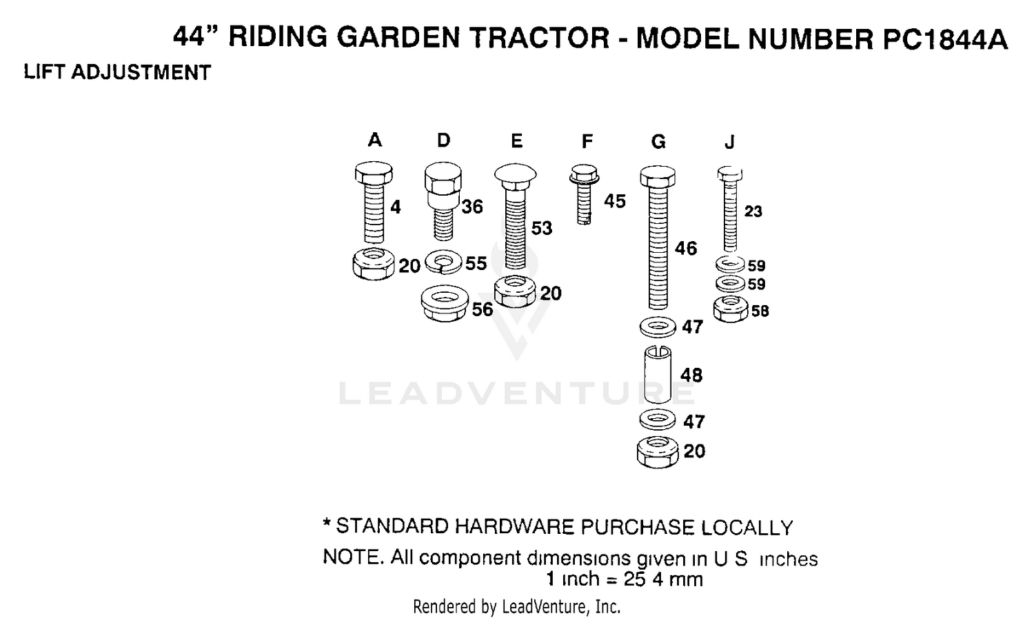 LIFT ADJUSTMENT