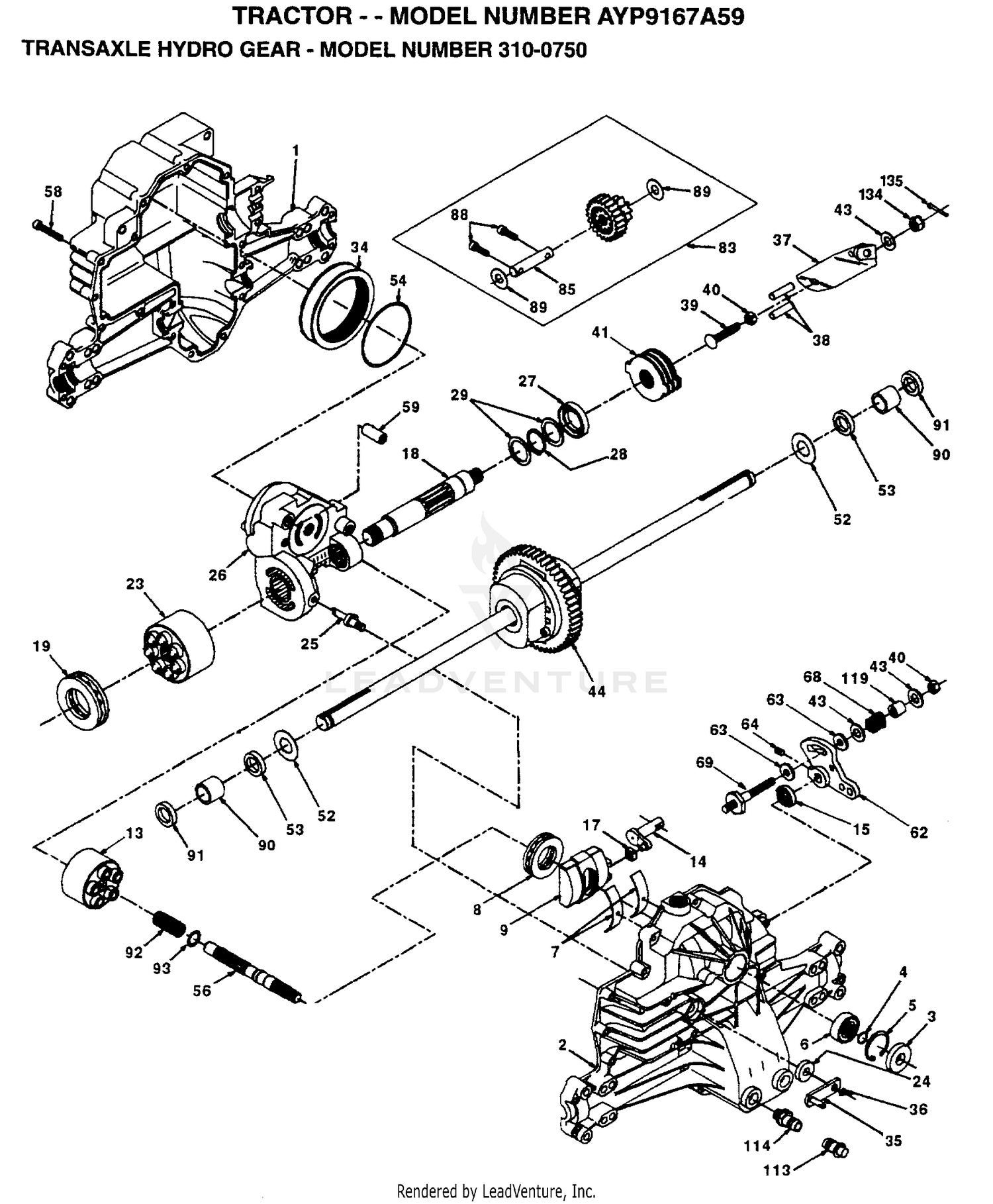 TRANSAXLE HYDRO GEAR