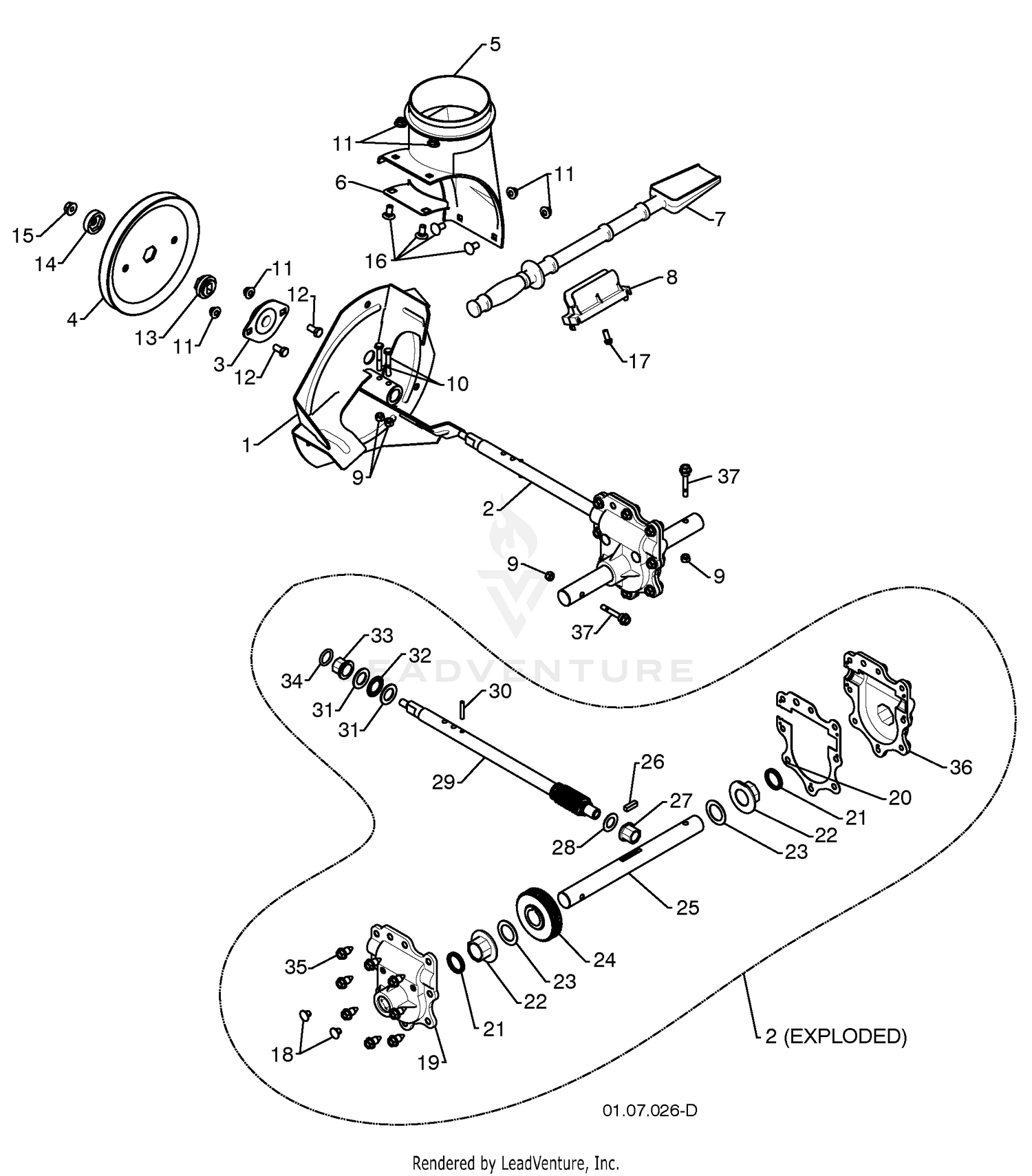 Auger Housing / Impeller Assembly