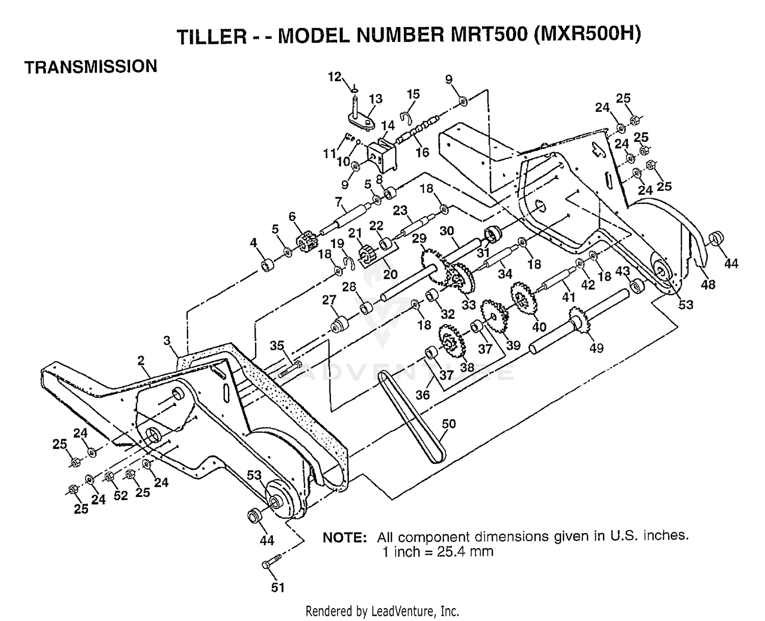 TILLER TRANSMISSION