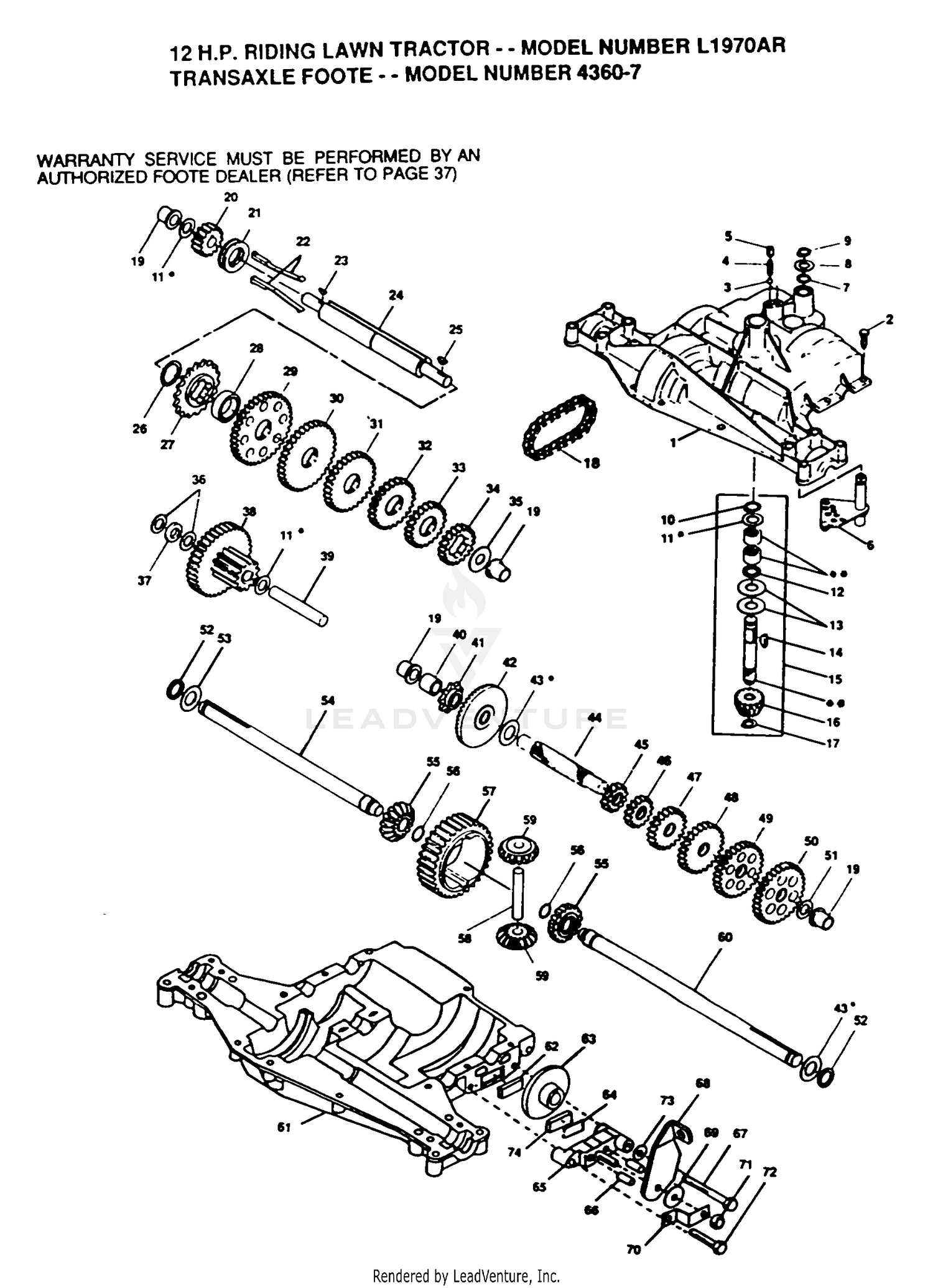 TRANSAXLE P/N BREAKOUT