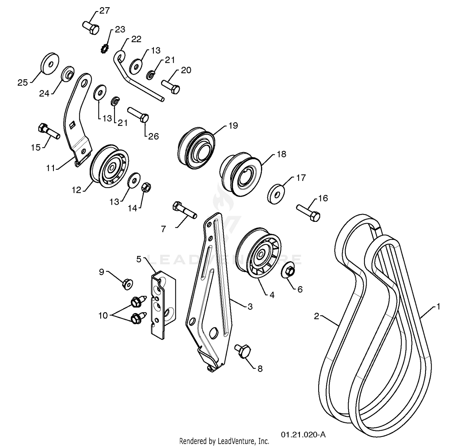 Chassis / Engine / Pulleys