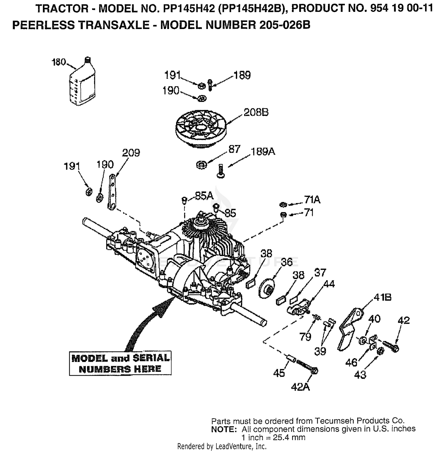 PEERLESS TRANSAXLE