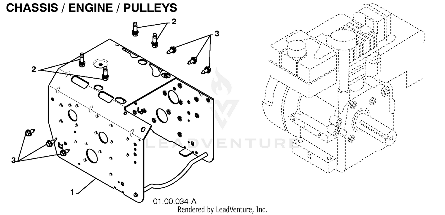 Chassis/Engine/Pulleys