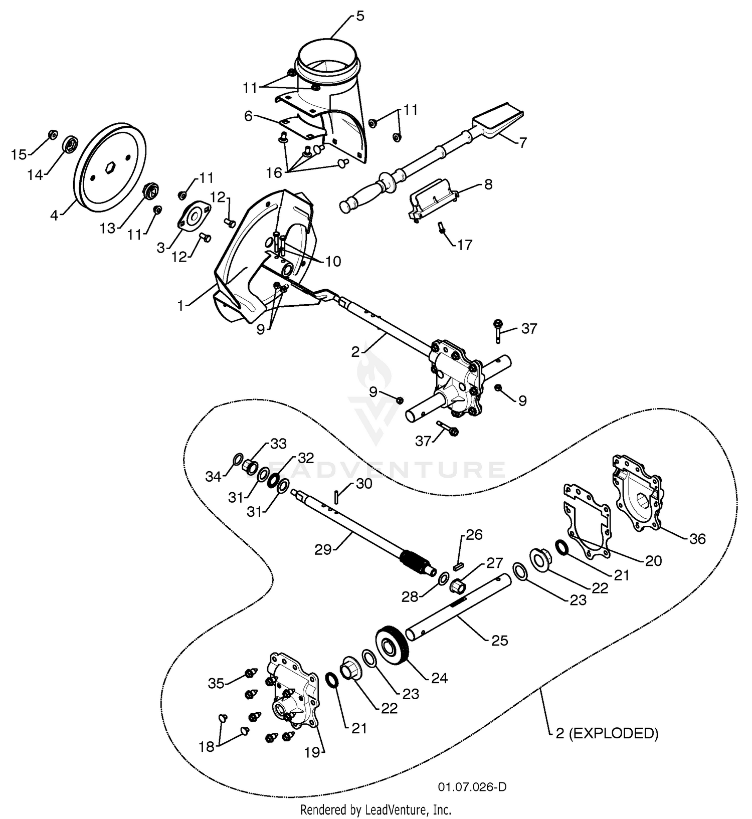 Auger Housing / Impeller Assembly