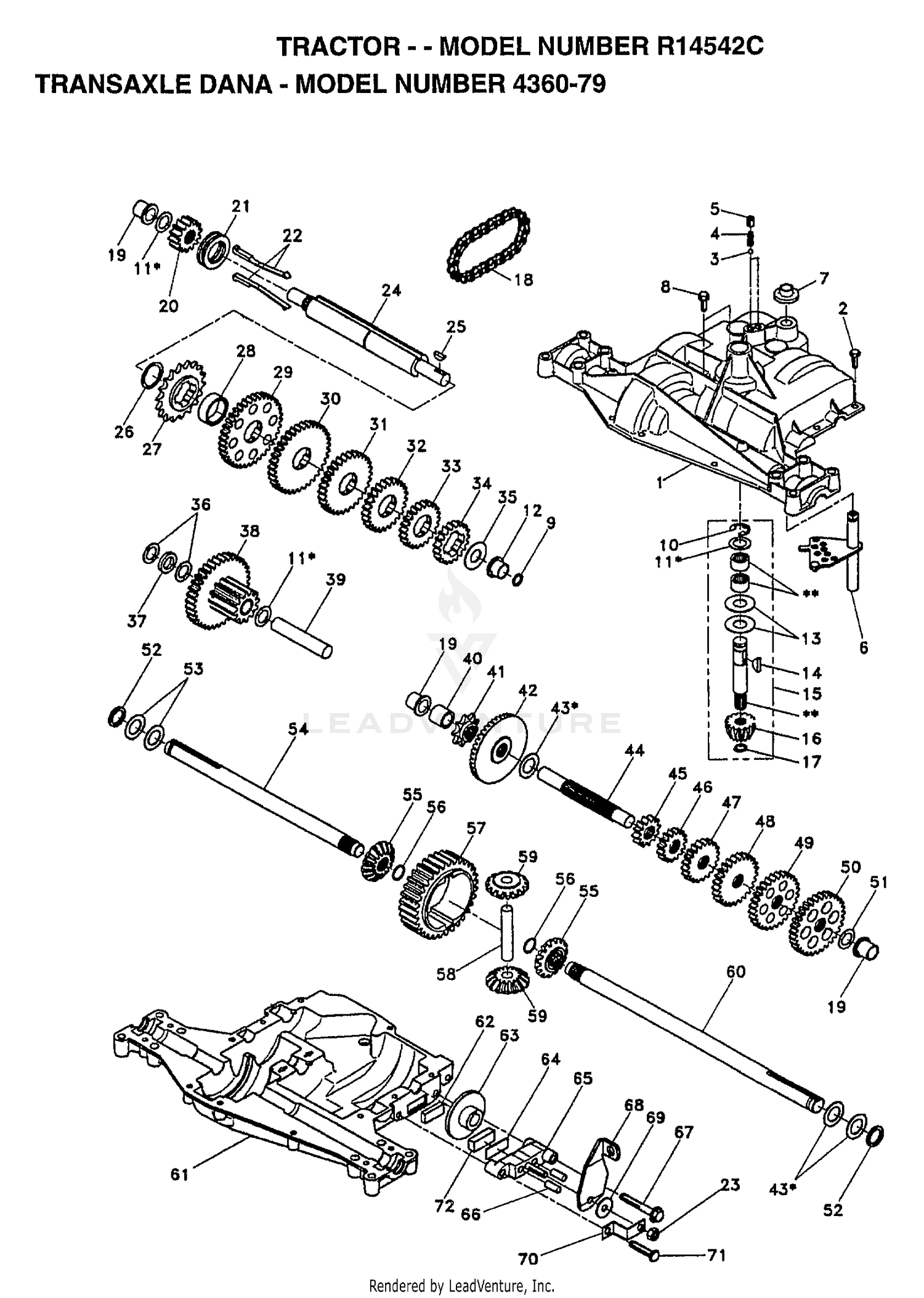 TRANSAXLE DANA