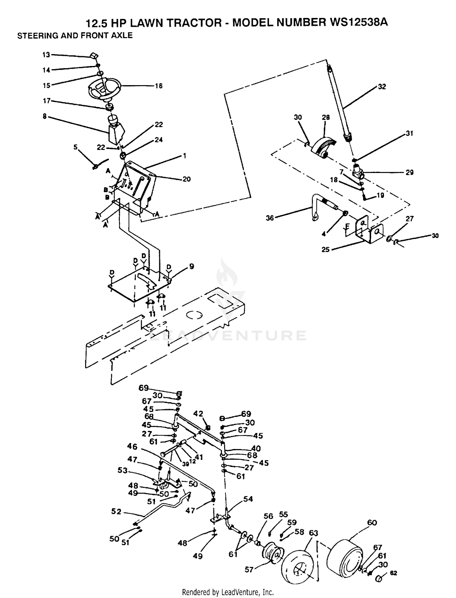 STEERING AND FRONT AXLE