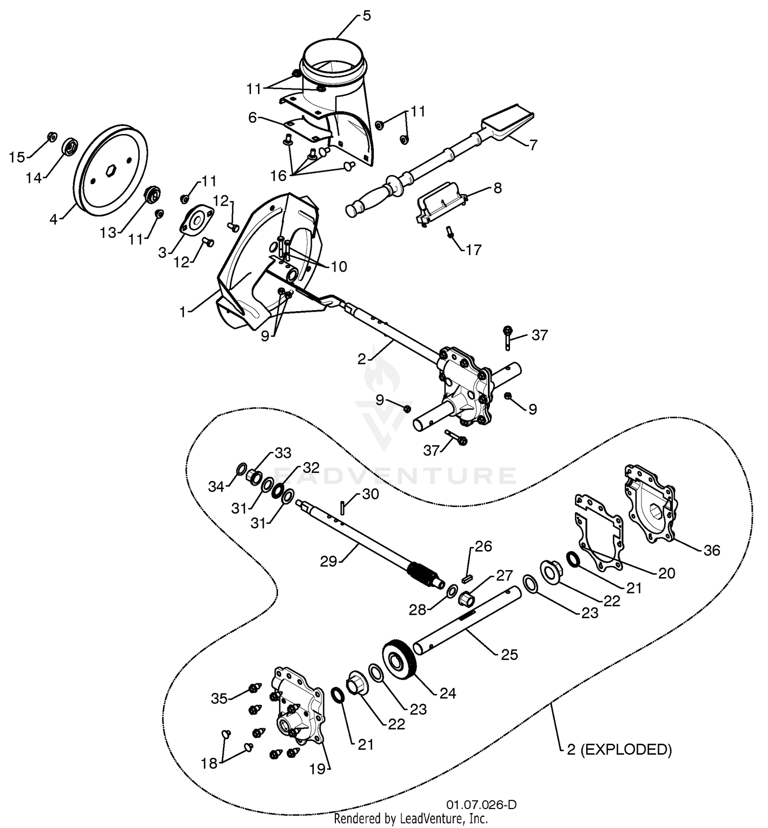 Auger Housing / Impeller Assembly