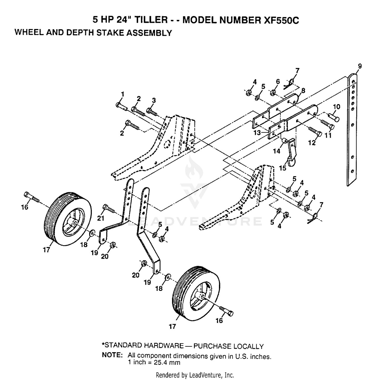 WHEEL AND DEPTH STAKE