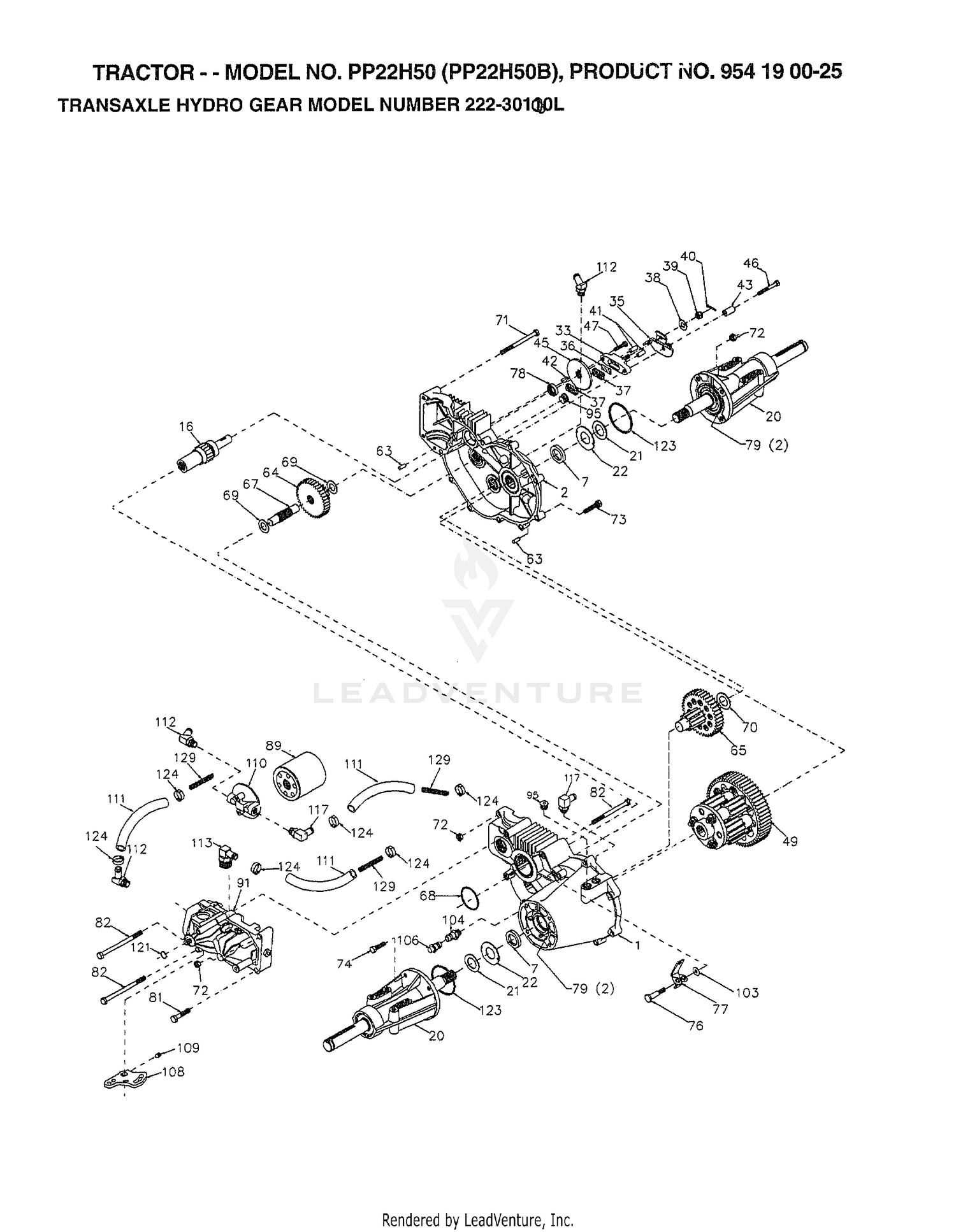 TRANSAXLE HYDRO GEAR