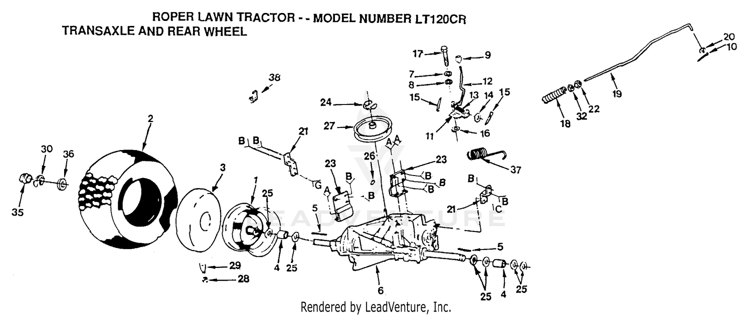 TRANSAXLE AND REAR WHEEL