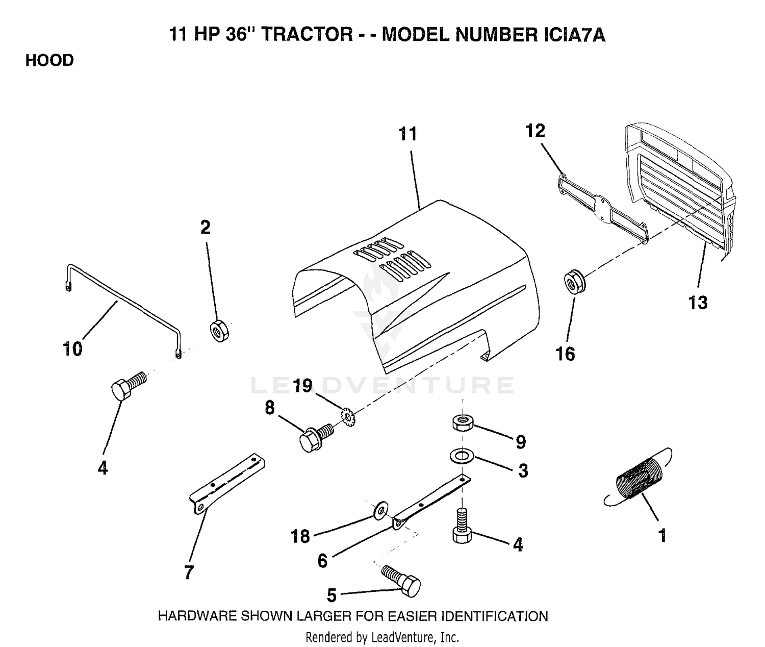 HOOD/11 HP 36"