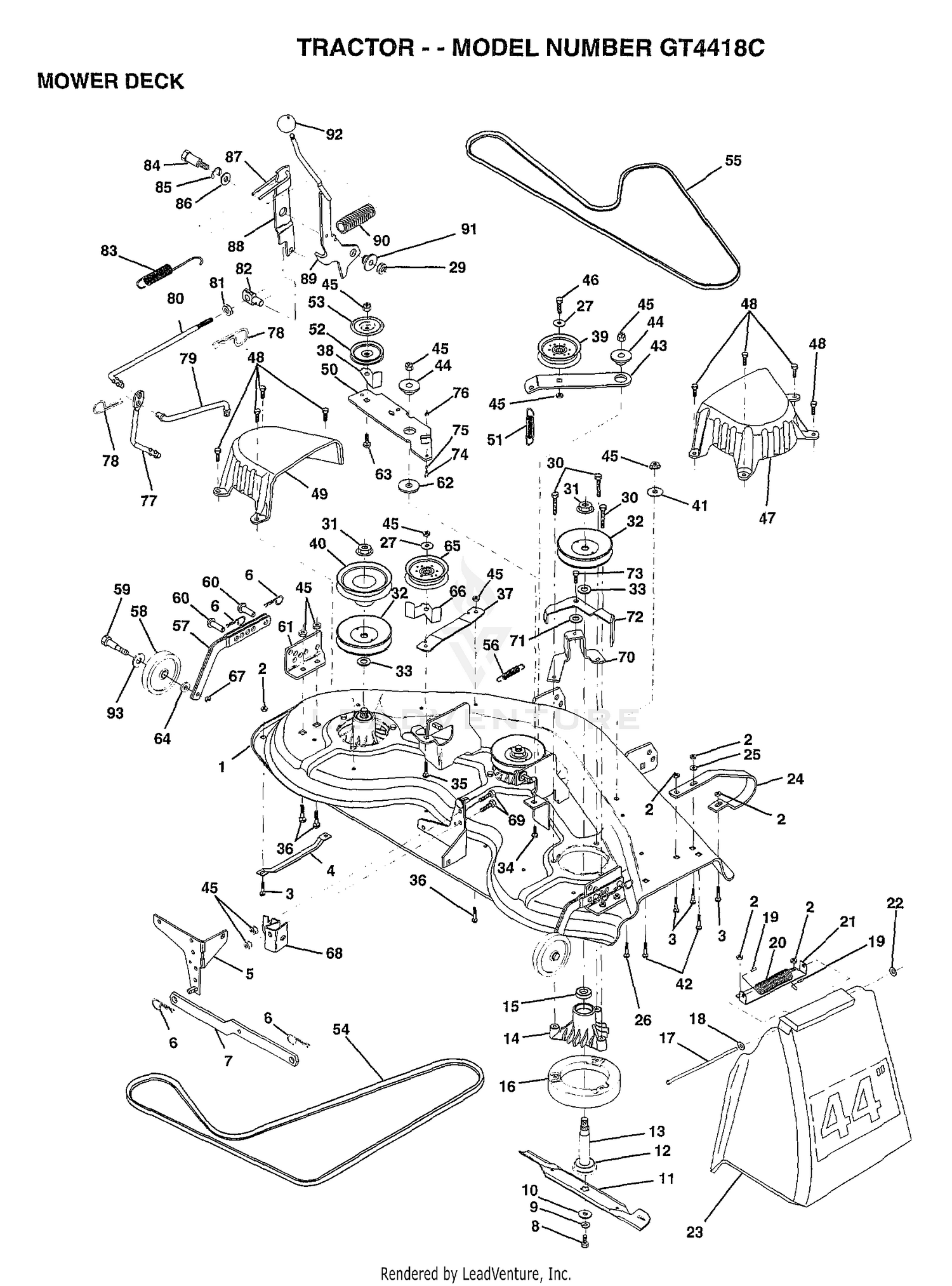 MOWER DECK