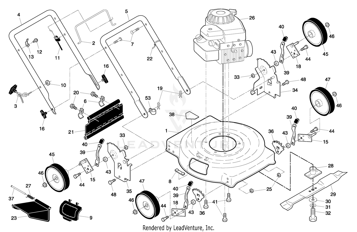 Handle & Deck Assembly