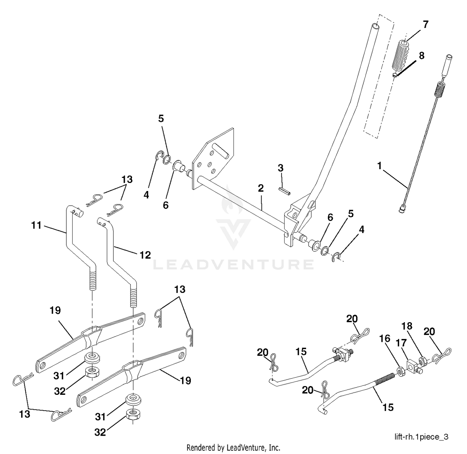 MOWER LIFT / DECK LIFT