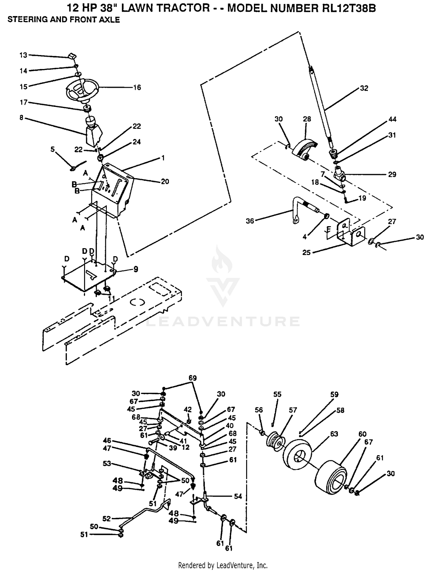 STEERING AND FRONT AXLE