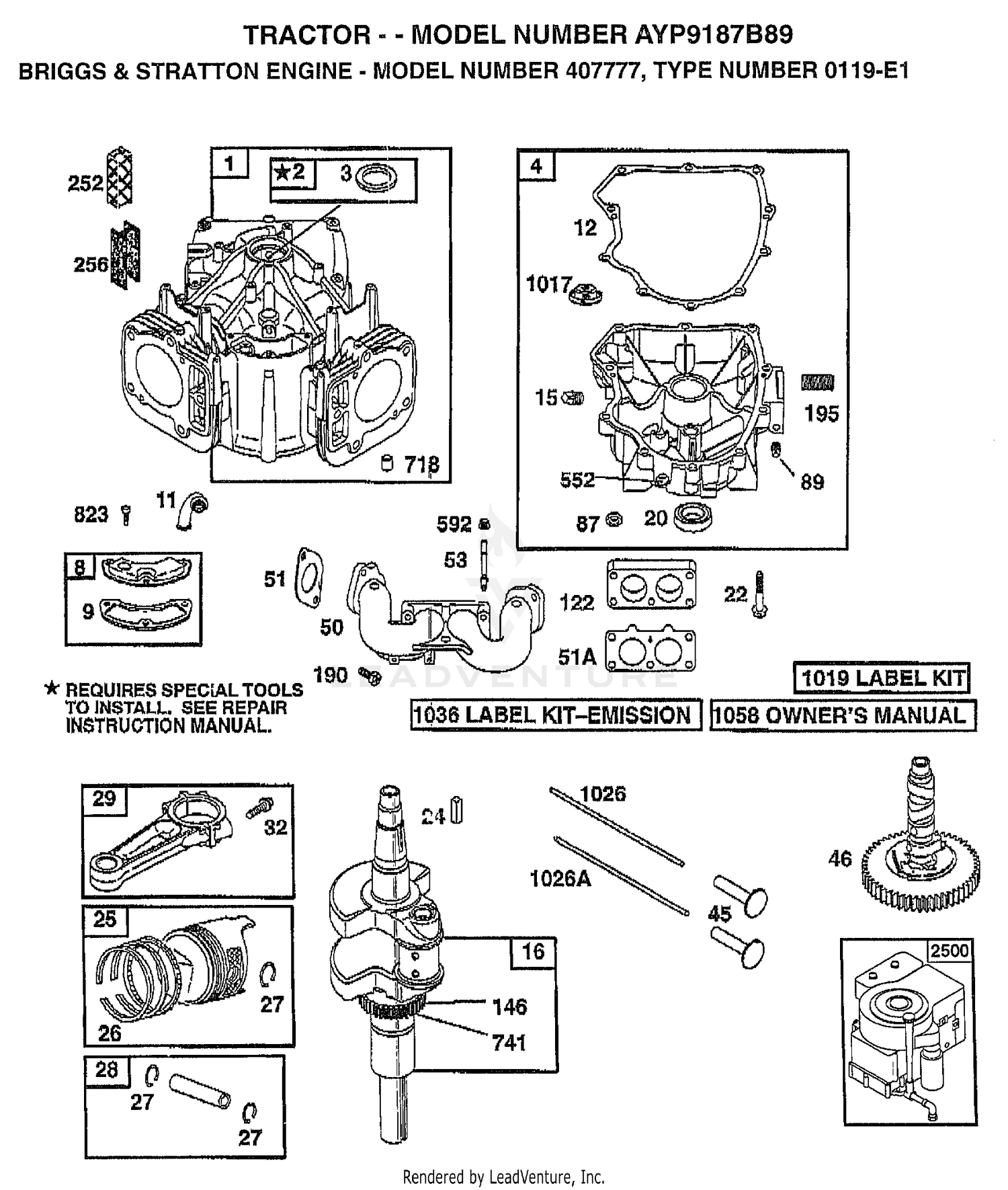 ENGINE BRIGGS AND STRATTON